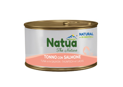 NATUA Cat Broth Natural Tonno con Salmone 85Gr