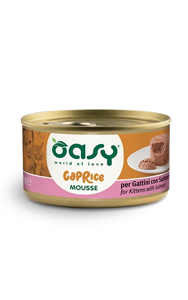 OASY Cat Caprice Mousse per Gattini Salmone 85gr