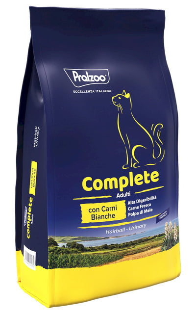 PRALZOO Gatto Complete Adulti Hairball Urinary con Carni Bianche 1,5Kg