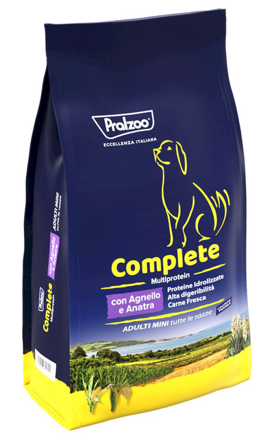 PRALZOO Cane Complete Adulti Mini con Agnello e Anatra 2Kg