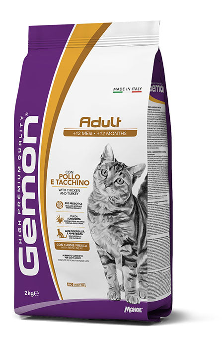 GEMON Cat Adult con Pollo & Tacchino 7Kg
