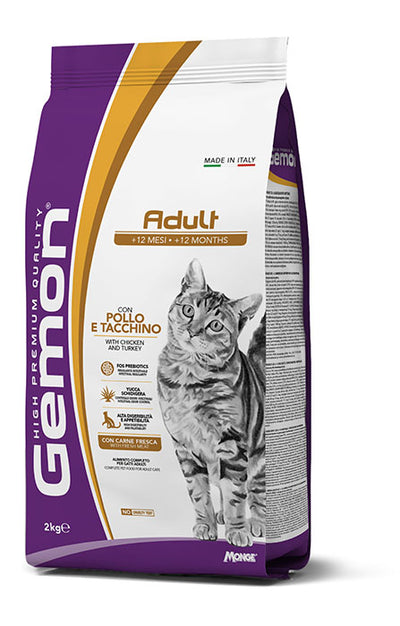GEMON Cat Adult con Pollo & Tacchino 7Kg
