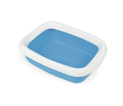 LEOPET Toilette Lettiera Bassa Beta con cornice Blu