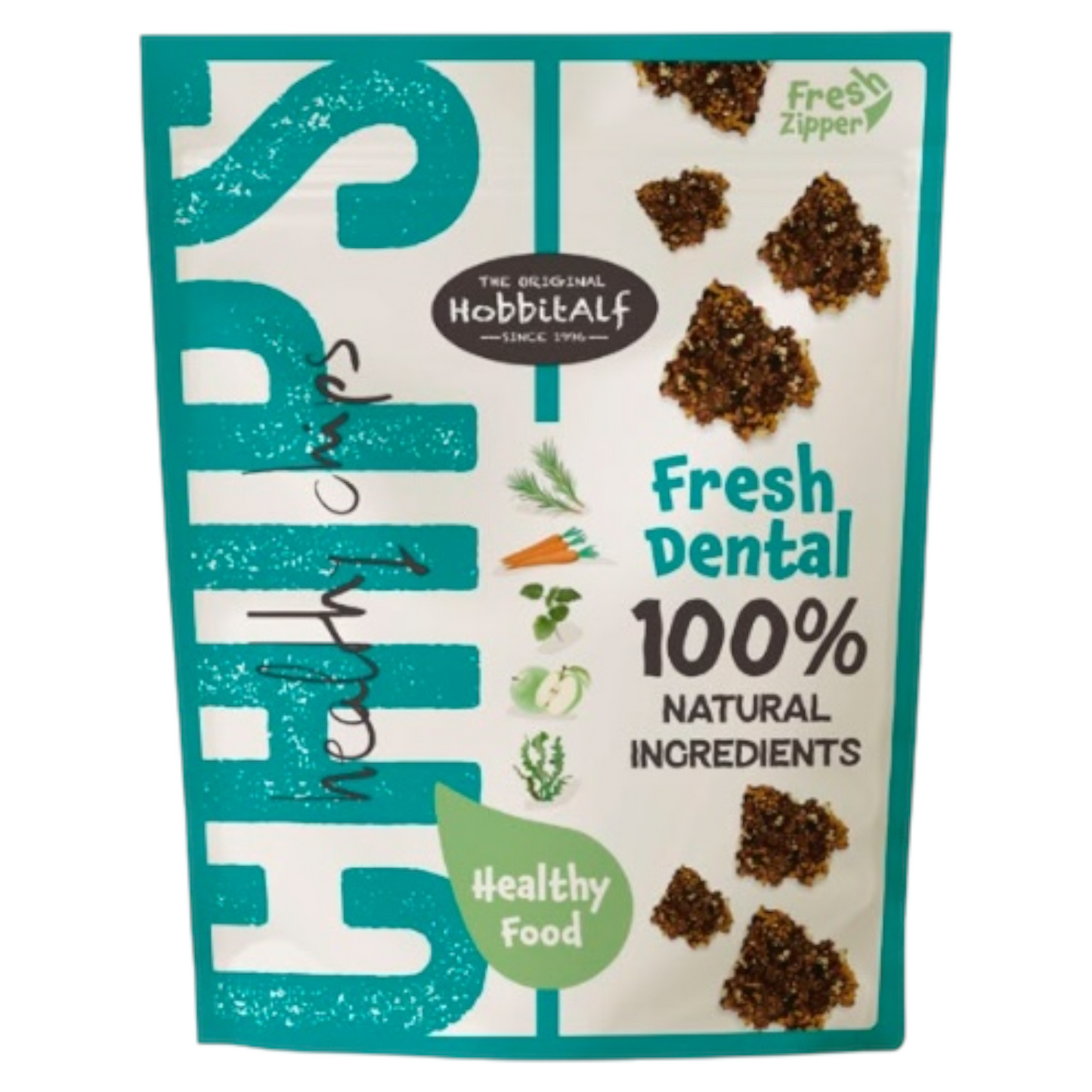HOBBITALF Snack Healty Chips Fresh Dental Cane 180gr