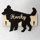Barbone - Porta guinzaglio e/o chiavi personalizzato con il nome del tuo cane