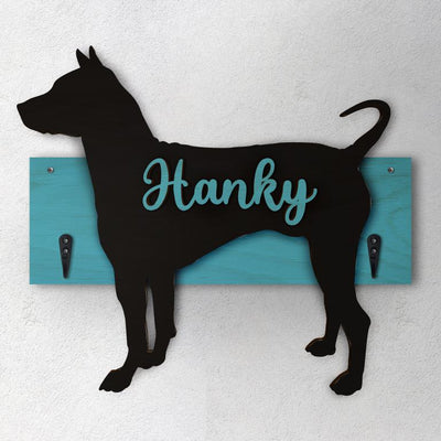 Xoloitzcuintle - Porta guinzaglio e/o chiavi personalizzato con il nome del tuo cane