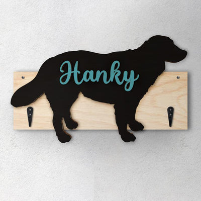 Pastore Maremmano - Porta guinzaglio e/o chiavi personalizzato con il nome del tuo cane