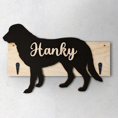 Tuvan Shepherd - Porta guinzaglio e/o chiavi personalizzato con il nome del tuo cane