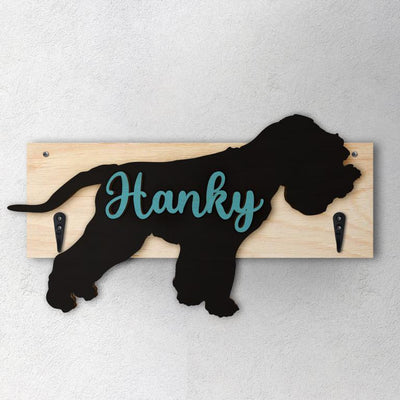 Soft-Coated Wheaten Terrier - Porta guinzaglio e/o chiavi personalizzato con il nome del tuo cane