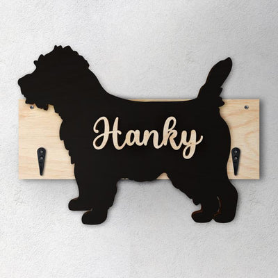 Cairn Terrier - Porta guinzaglio e/o chiavi personalizzato con il nome del tuo cane