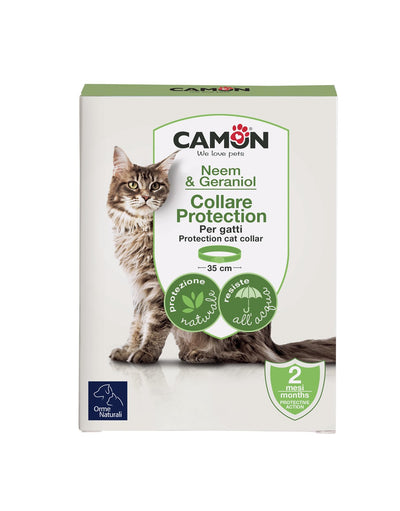CAMON Collare barriera all'olio di Neem per gatti 35cm