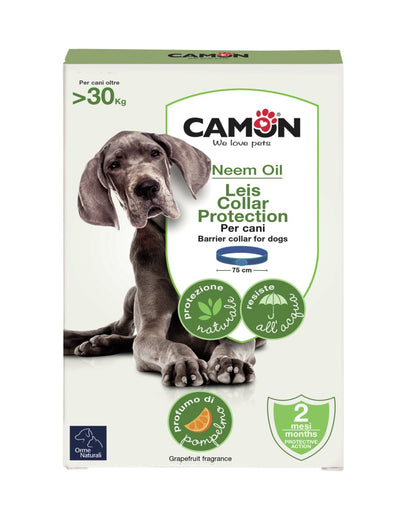 CAMON Collare Barriera all'olio di Neem Sopra i 30Kg Maxi 75cm