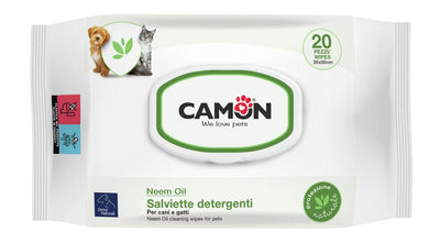 CAMON Salviette detergenti Olio di Neem 20pz