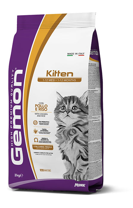 GEMON Cat Kitten con Pollo & Riso 7Kg
