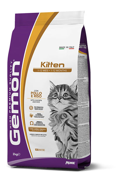 GEMON Cat Kitten con Pollo & Riso 7Kg