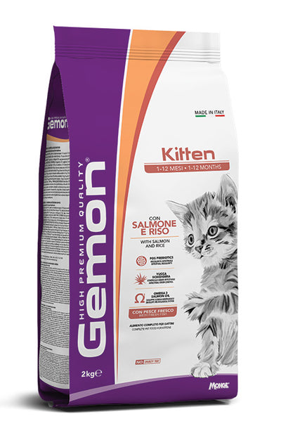 GEMON Cat Kitten con Salmone & Riso 7Kg