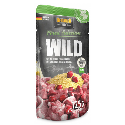 BELCANDO Dog Cervo con Miglio e Mirtilli Rossi 125gr