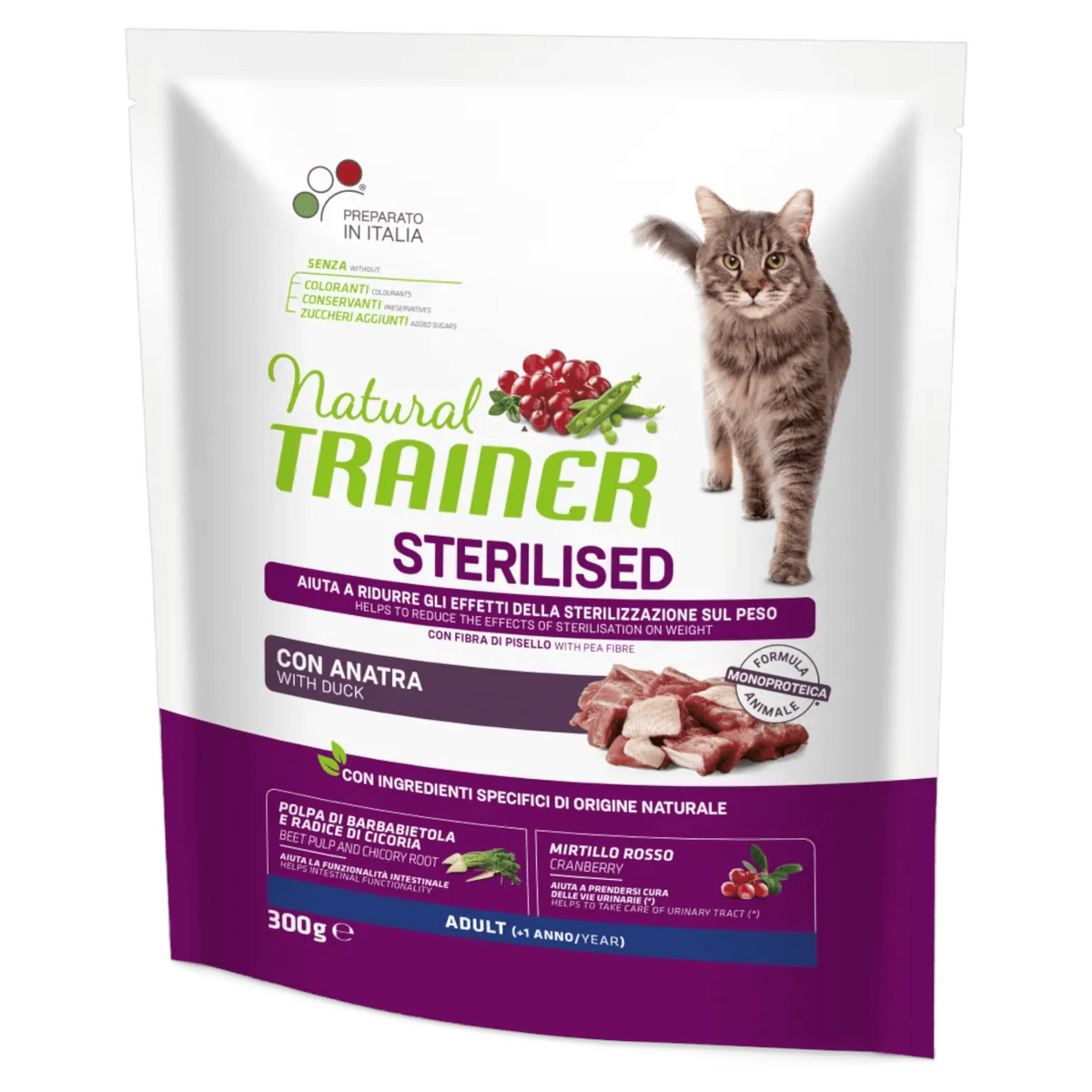 TRAINER Gatto Sterilised Anatra 300Gr