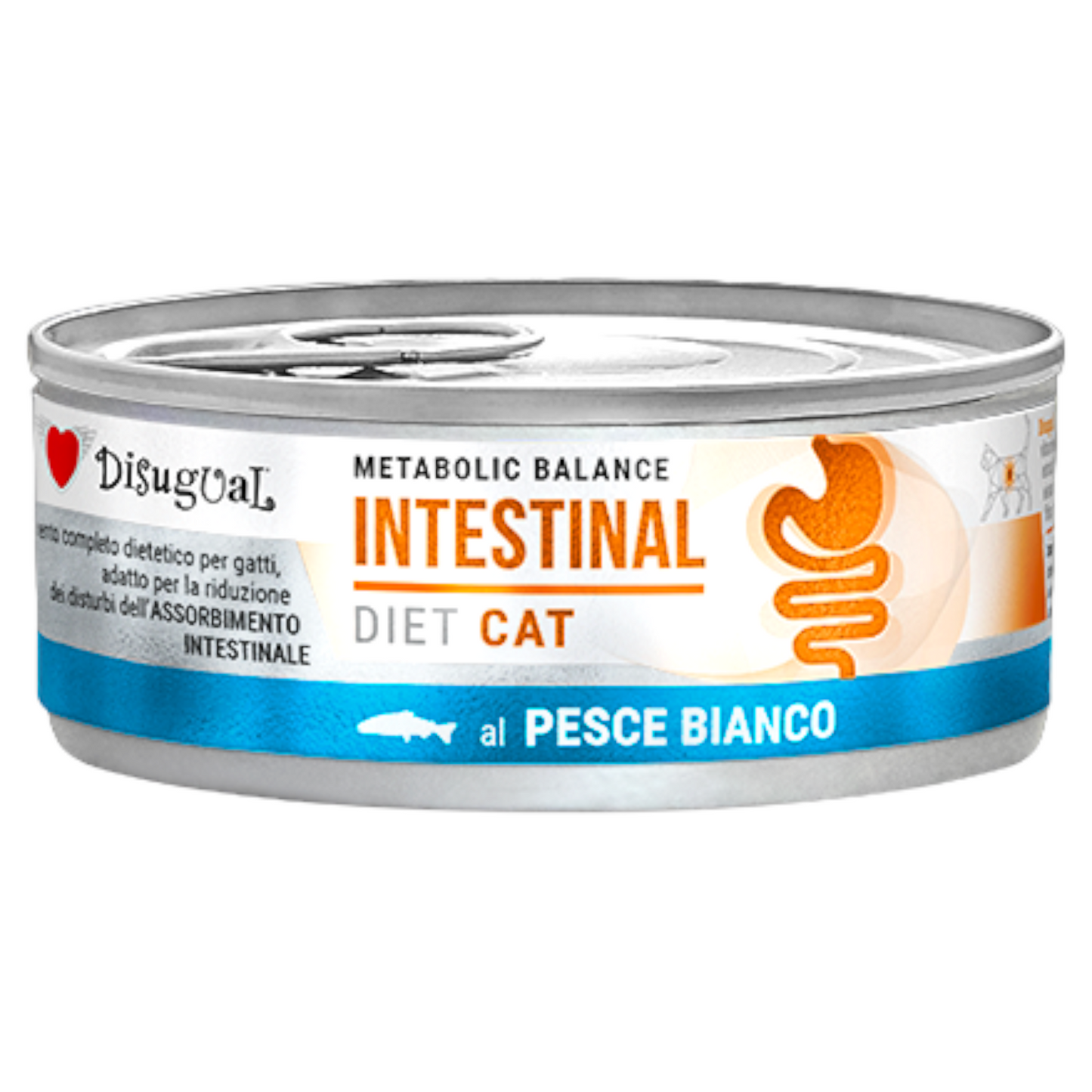 DISUGUAL Cat Intestinal Patè al Pesce Bianco 85gr