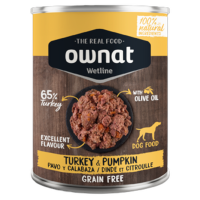 OWNAT Wetline Dog Tacchino e Zucca 12x395gr