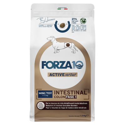 FORZA10 Dog INTESTINAL COLON FASE 1 Mini/Toy Pesce Vet Diet 1,5Kg