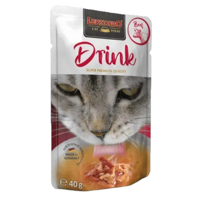 LEONARDO Cat Drink Manzo 40Gr