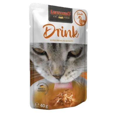 LEONARDO Cat Drink Anatra 40Gr