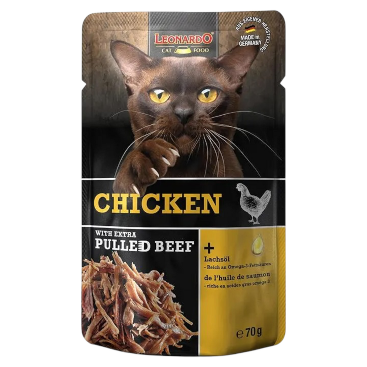 LEONARDO Pollo + Extra Pulled Beef 70gr