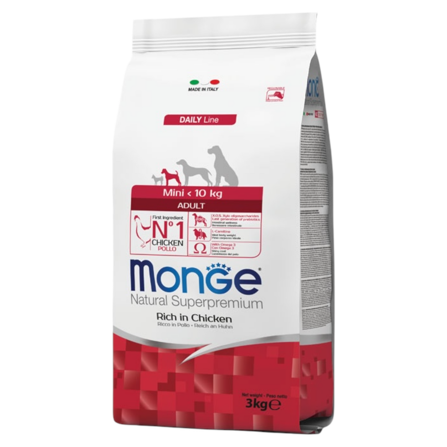 MONGE Cane Mini Adult Pollo 3Kg