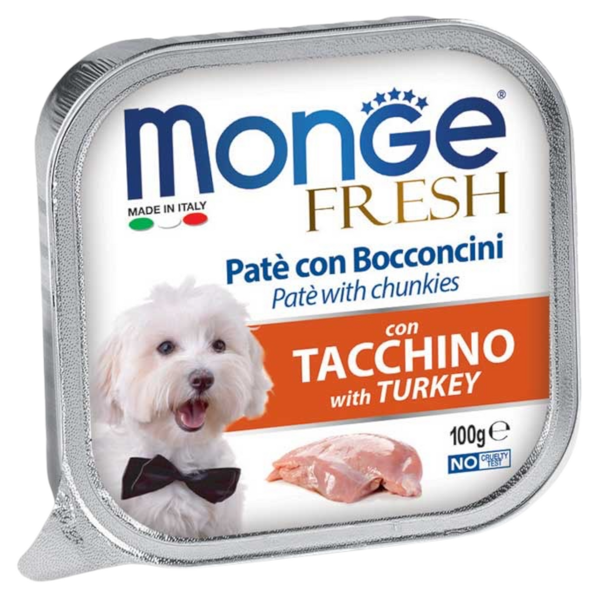 MONGE Fresh Cane Patè con Tacchino 100gr