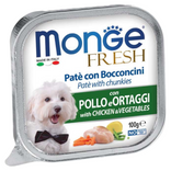 MONGE Fresh Cane Patè con Pollo e Verdure 100gr
