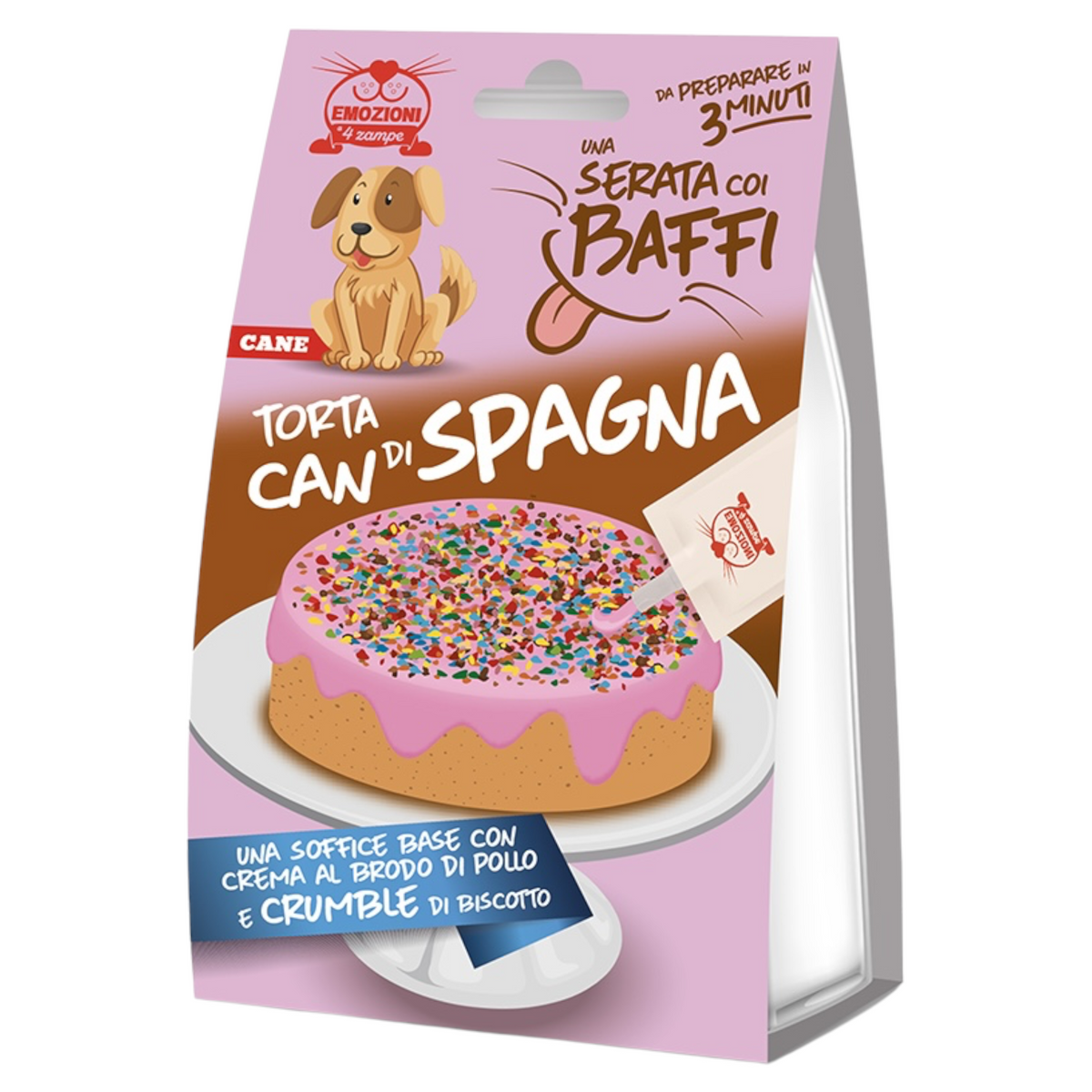 EMOZIONI A 4 ZAMPE Serata coi Baffi Torta Can di Spagna Cane