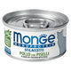 MONGE Gatto Monoprotein Sfilaccetti Pollo con Piselli 80gr