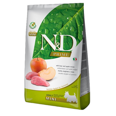 FARMINA N&D Cane Prime GF Mini Adult - Cinghiale e Mela 7Kg