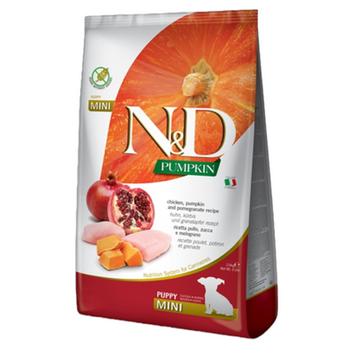 FARMINA N&D Pumpkin GF Mini Puppy - Pollo, Zucca e Melograno 800gr