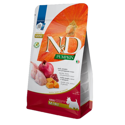 FARMINA N&D Cane Pumpkin GF Mini Adult - Quaglia, Zucca e Melograno 2Kg