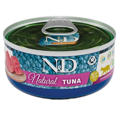 FARMINA N&D Gatto Natural Adult - Tonno 18x140gr