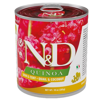 FARMINA N&D Cane Quinoa Skin&Coat - Quaglia e Cocco 6x285gr
