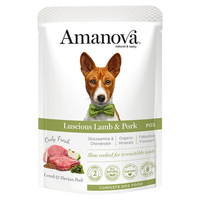 AMANOVA Cane Patè all'Agnello e Maiale 8x100gr