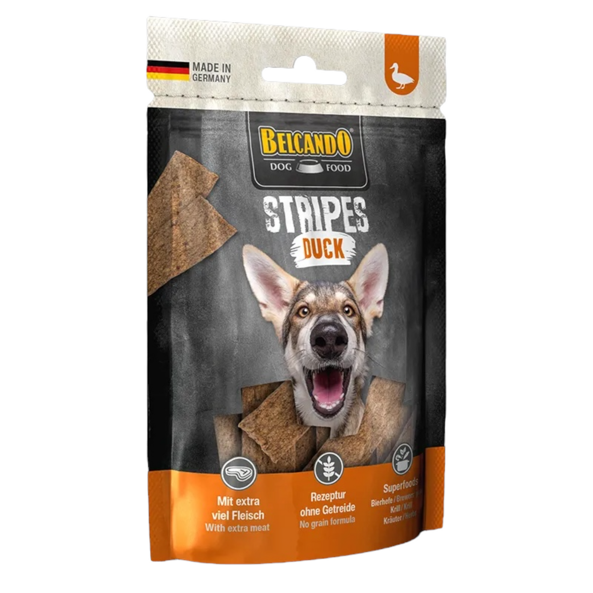 BELCANDO Snack Stripes Anatra 70gr