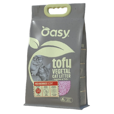 OASY Lettiera Vegetale Gatto Tofu Red Berries 6L