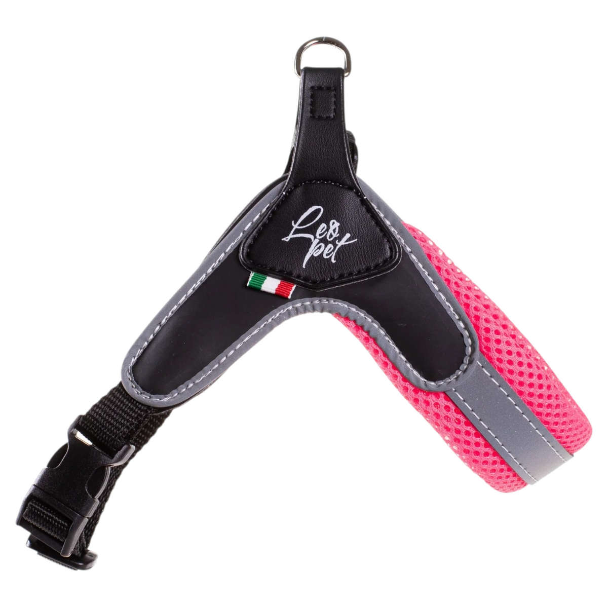 LEOPET Pettorina PVC Mesh Regolabile Rosa