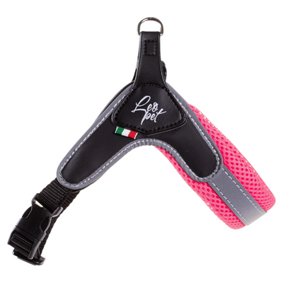 LEOPET Pettorina PVC Mesh Regolabile Rosa
