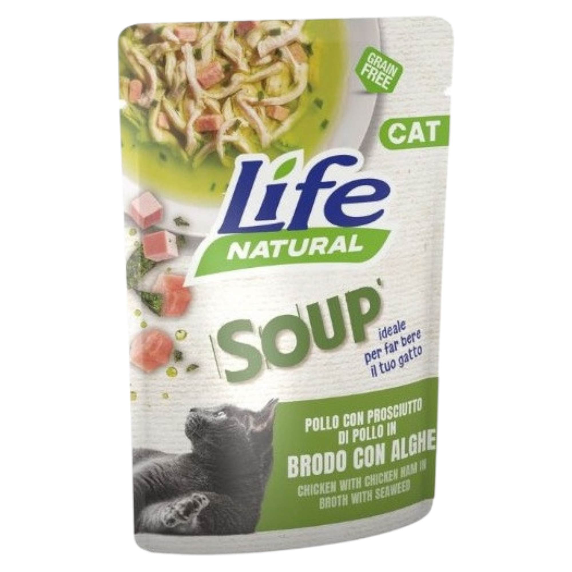 LIFE Cat Soup Pollo con Prosciutto in brodo di Alghe 60gr
