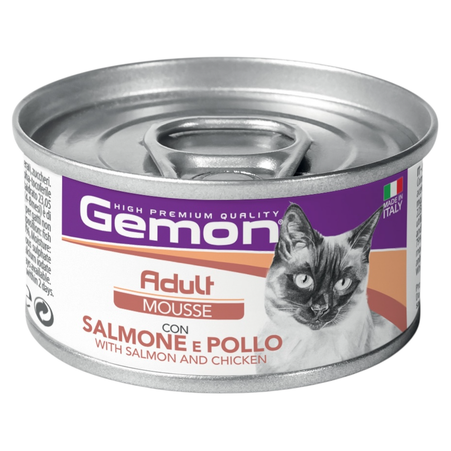 GEMON Gatto Adult Mousse con Salmone e Pollo 85gr