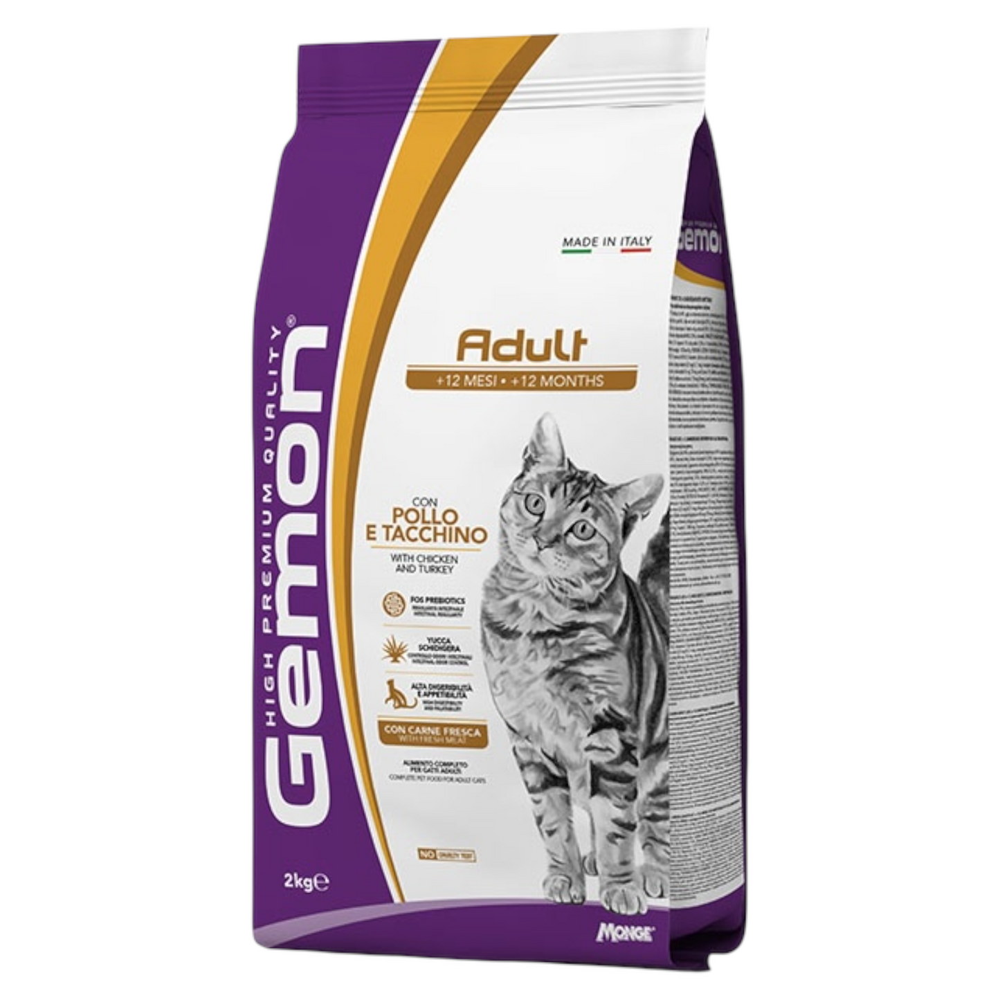 GEMON Gatto Adult con Pollo & Tacchino 7Kg