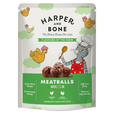 HARPER&BONE Polpette Gatto Flavours Farm 85gr