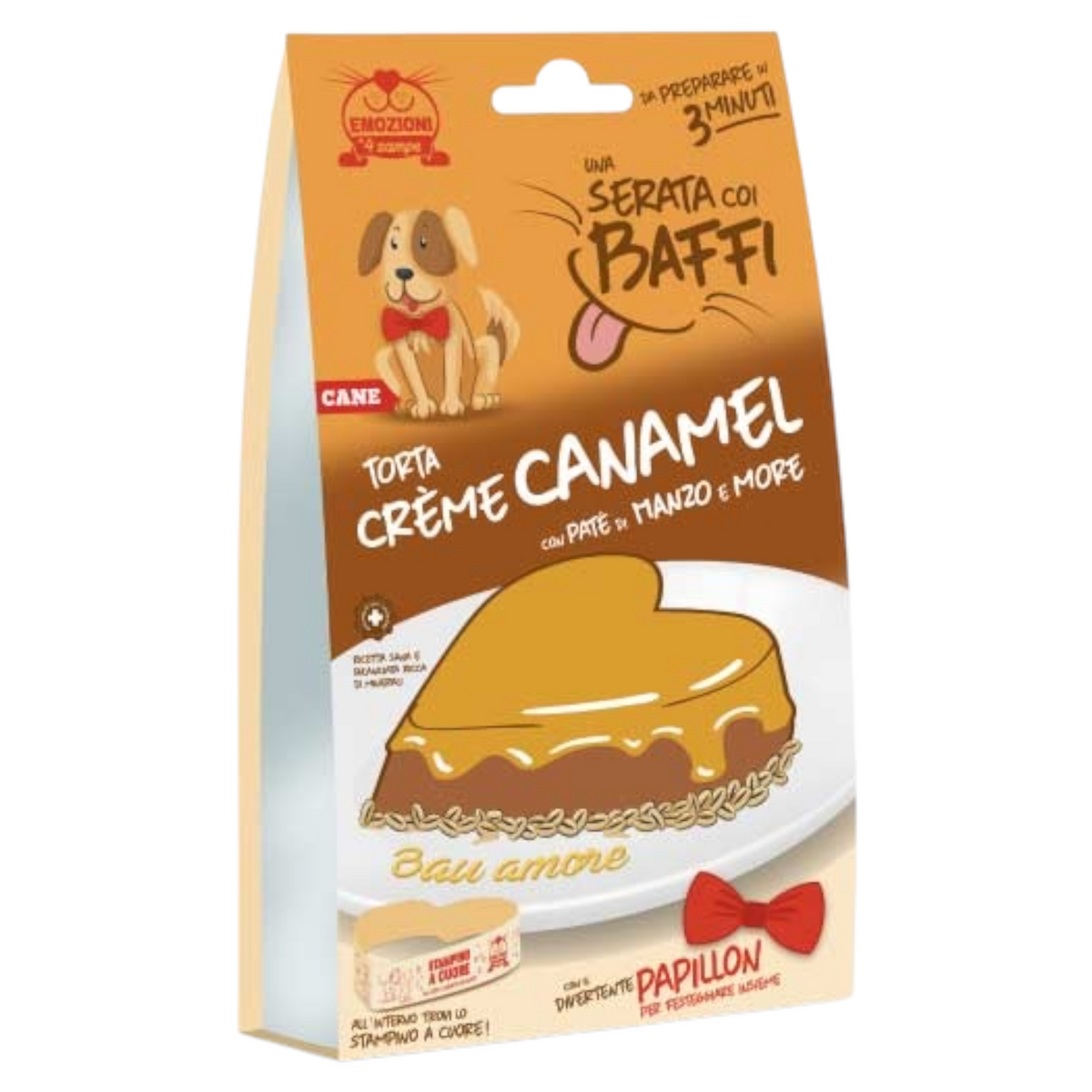 EMOZIONI A 4 ZAMPE Serata coi Baffi Torta Creme Canamel Cane