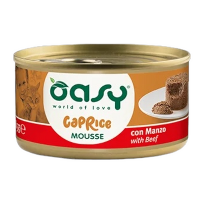 OASY Gatto Caprice Mousse per Gatti Manzo 85gr
