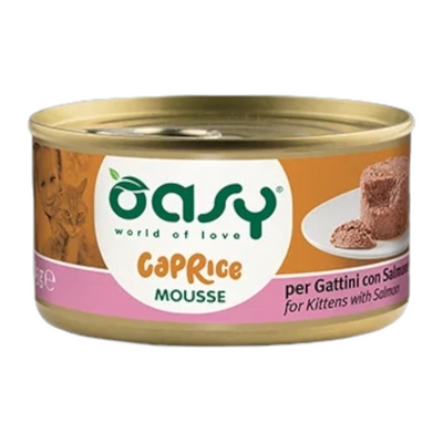 OASY Gatto Caprice Mousse per Gattini Salmone 85gr